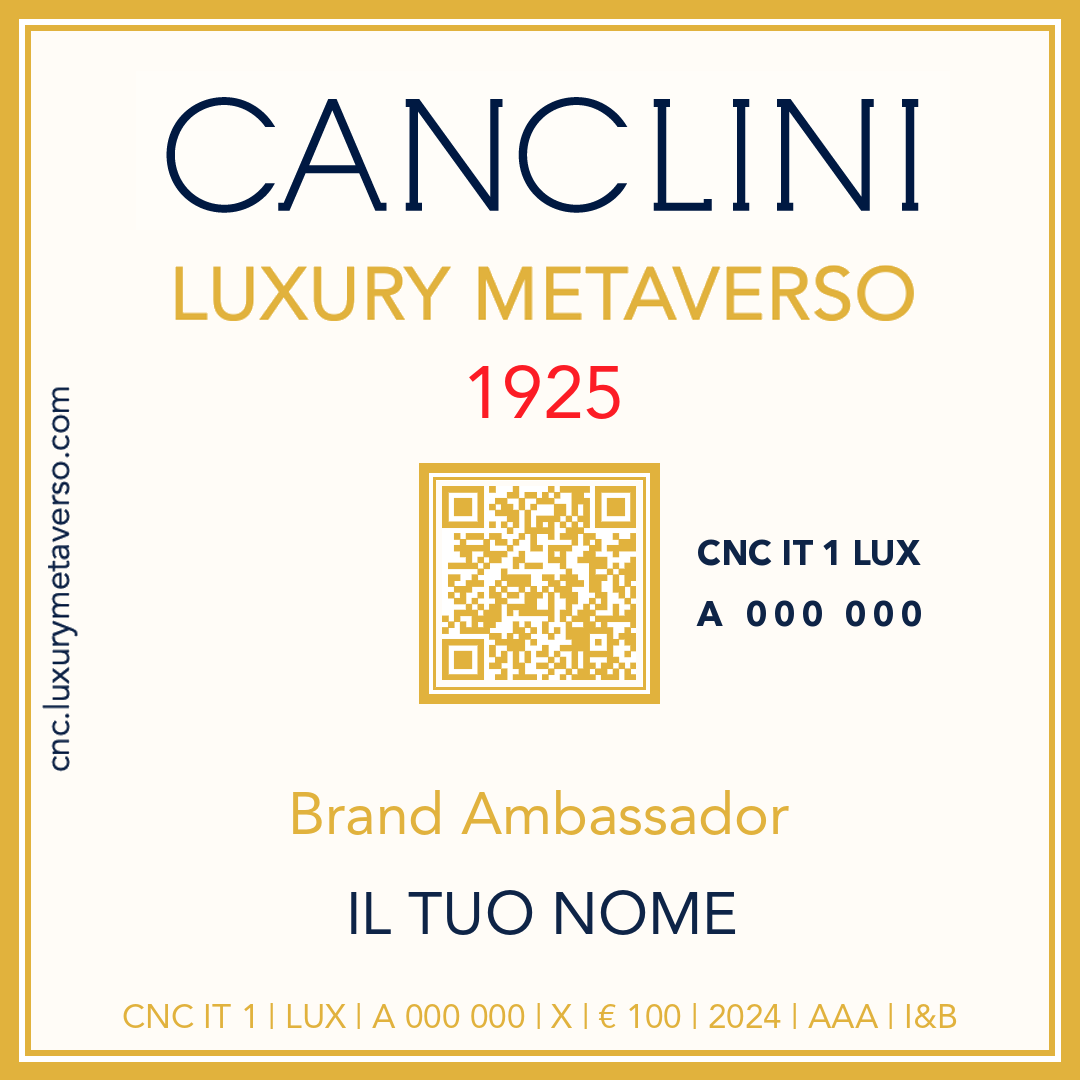 Canclini Luxury Metaverso - Token - IL TUO NOME